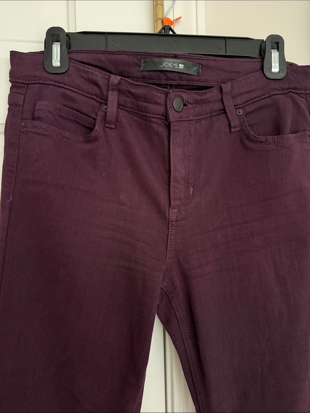 Joe's Jeans High-Rise Skinny Jeans in Deep Plum
